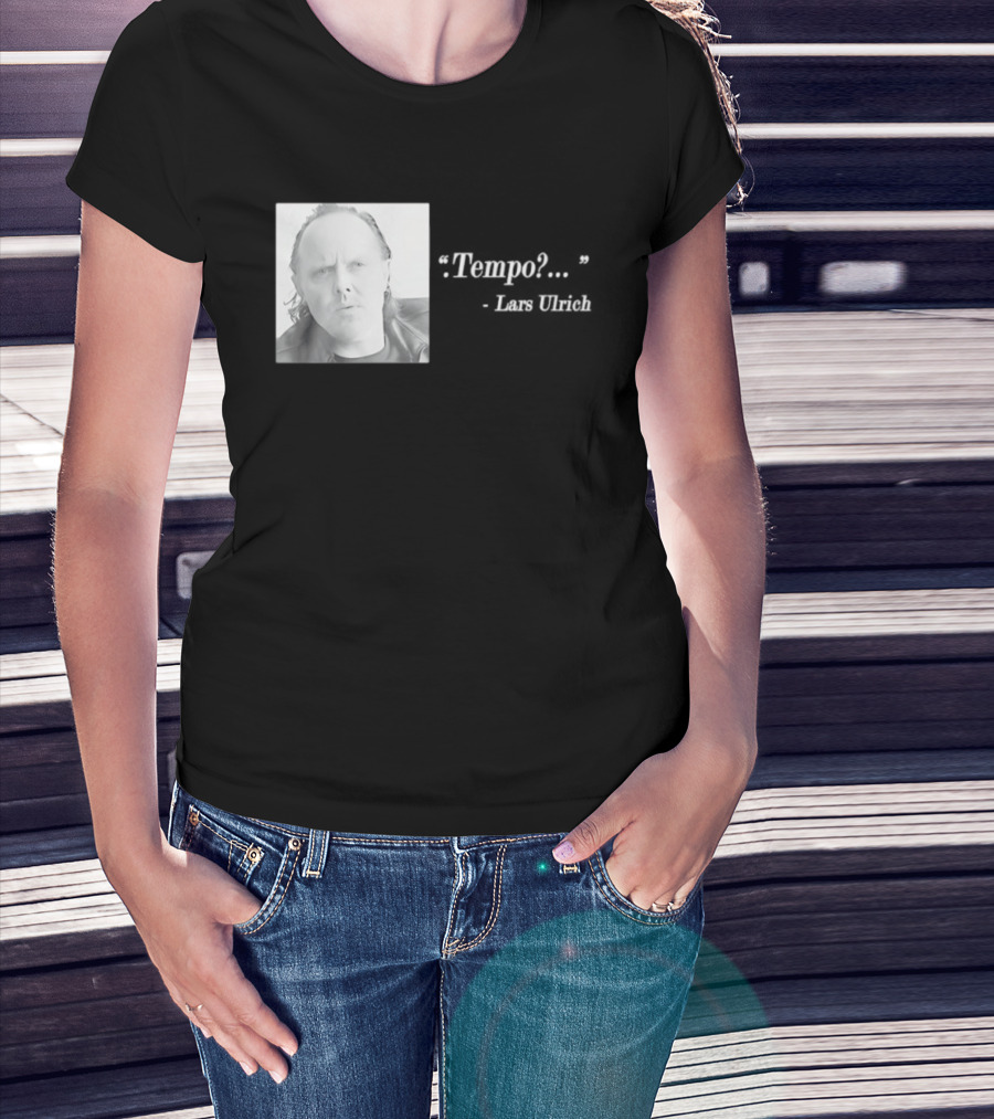 Lars Ulrich Tempo Vintage Style Photo T-Shirt