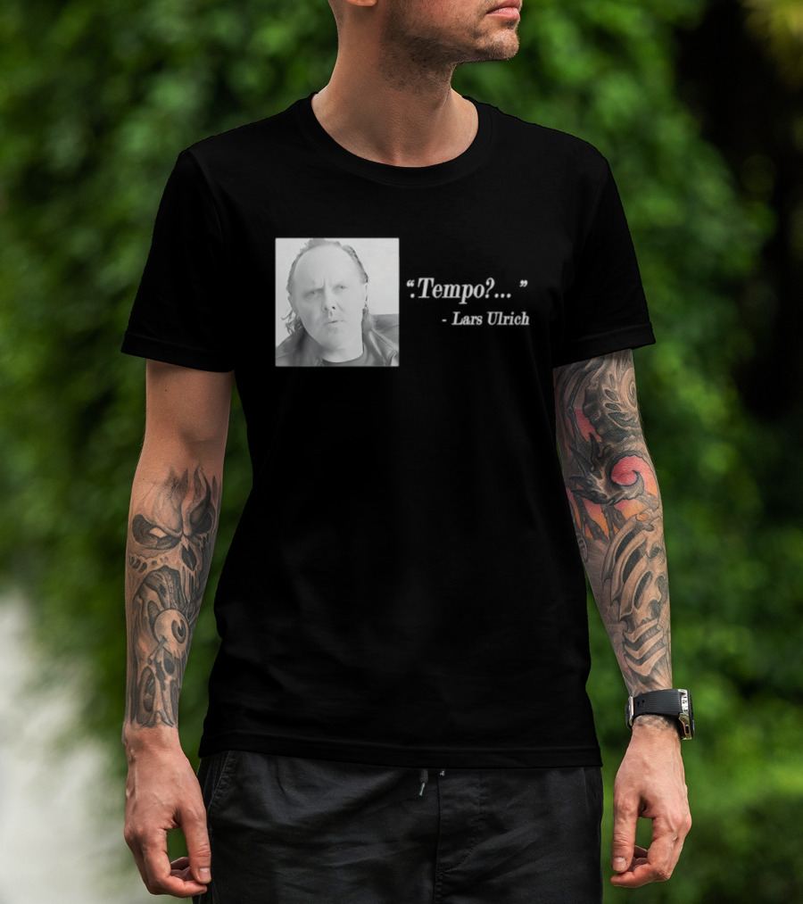 Lars Ulrich Tempo Vintage Style Photo T-Shirt