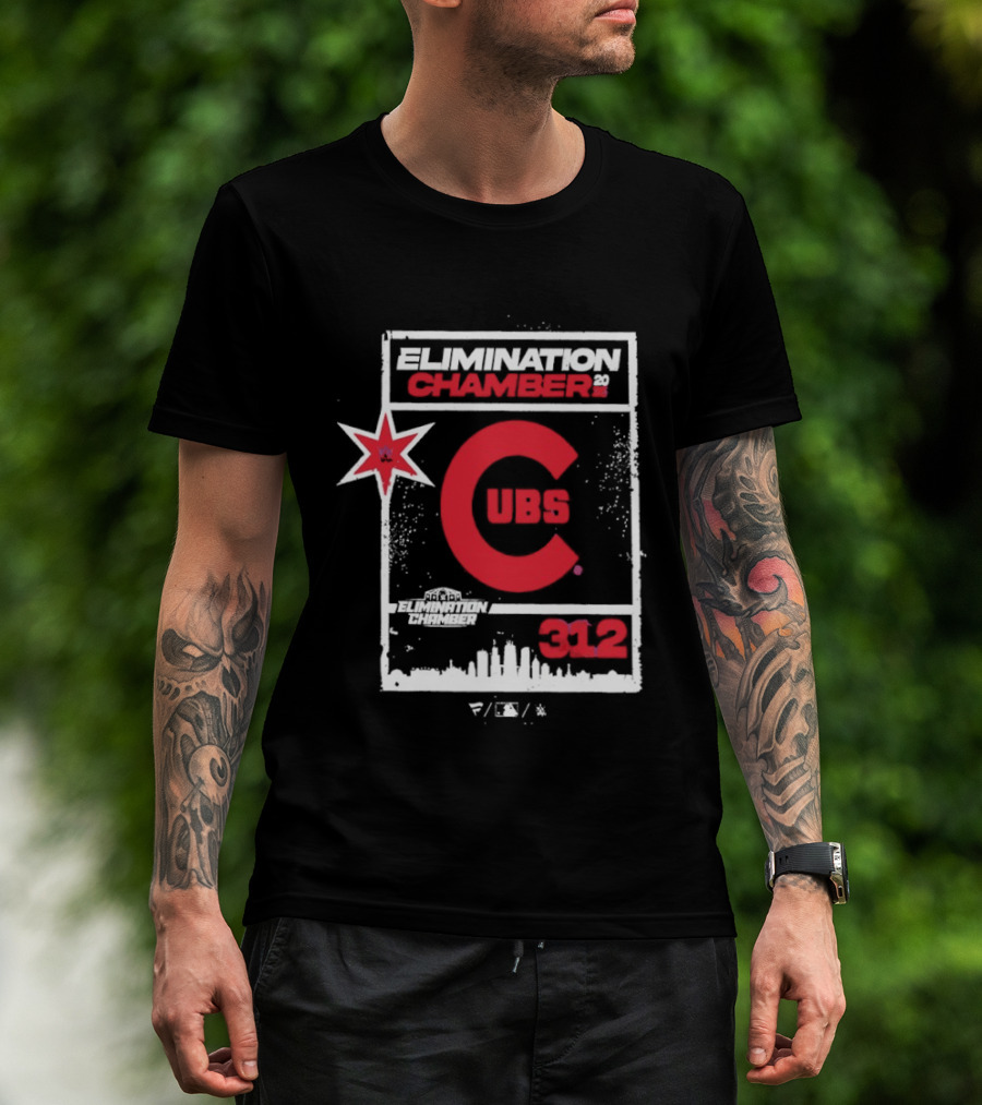WWE Elimination Chamber 2026 Chicago Cubs Crossover Event T-Shirt