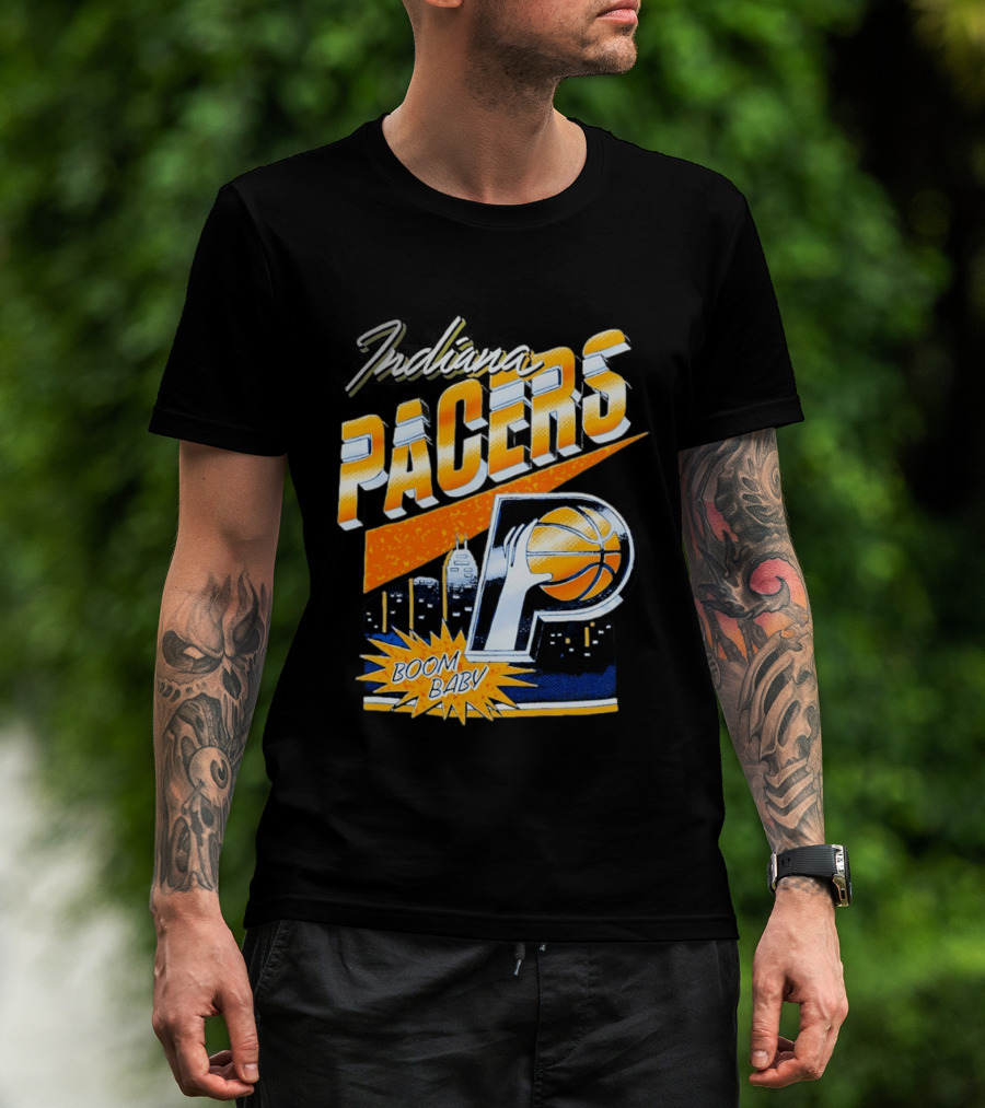 Indiana Pacers Boom Baby Basketball City T-Shirt