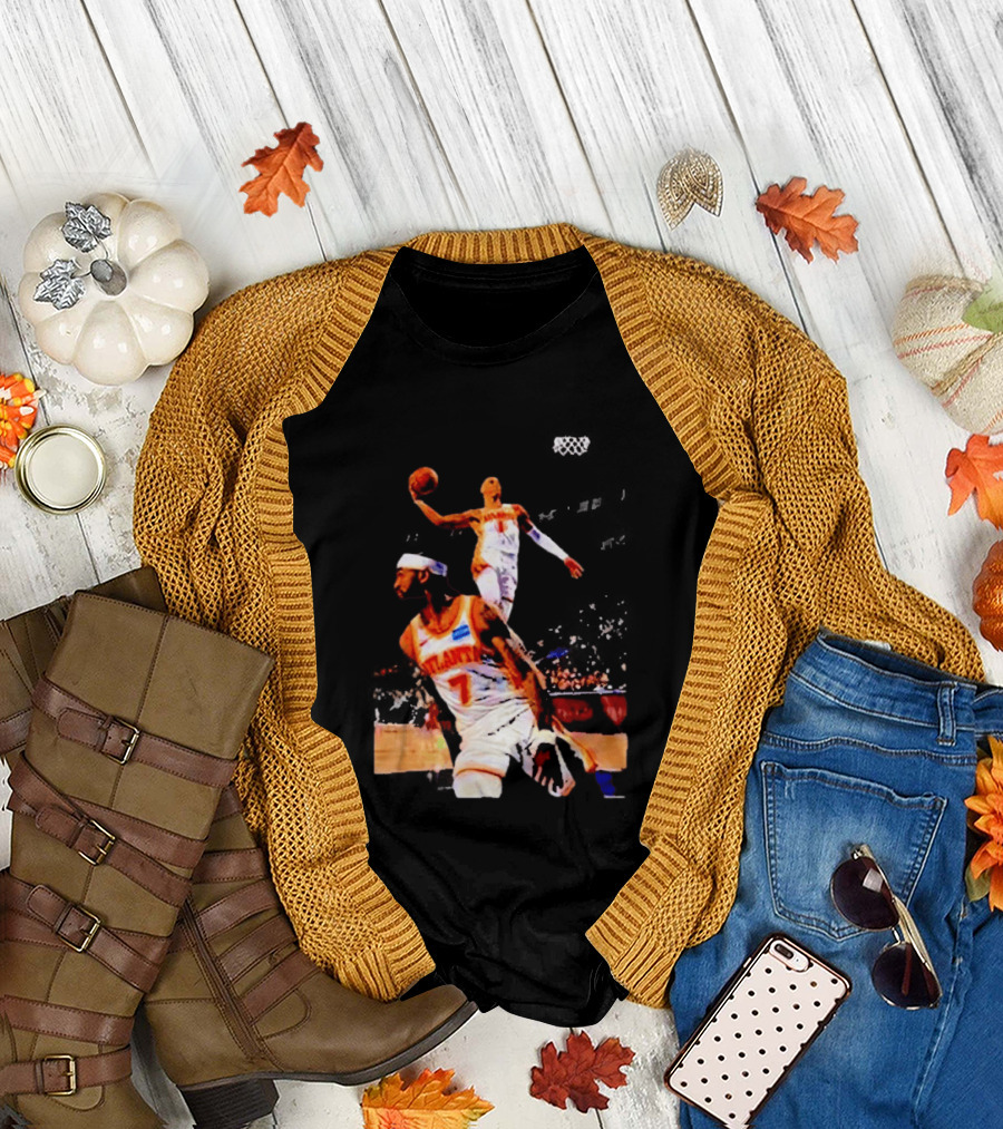 Nickeil Alexander Walker Jalen Johnson Slam Dunk Atlanta Hawks Basketball T-Shirt
