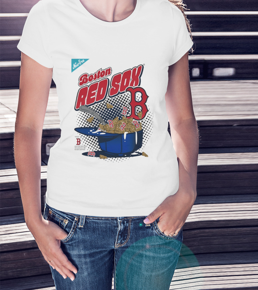 Boston Red Sox B Cap With Cereal Bowl T-Shirt