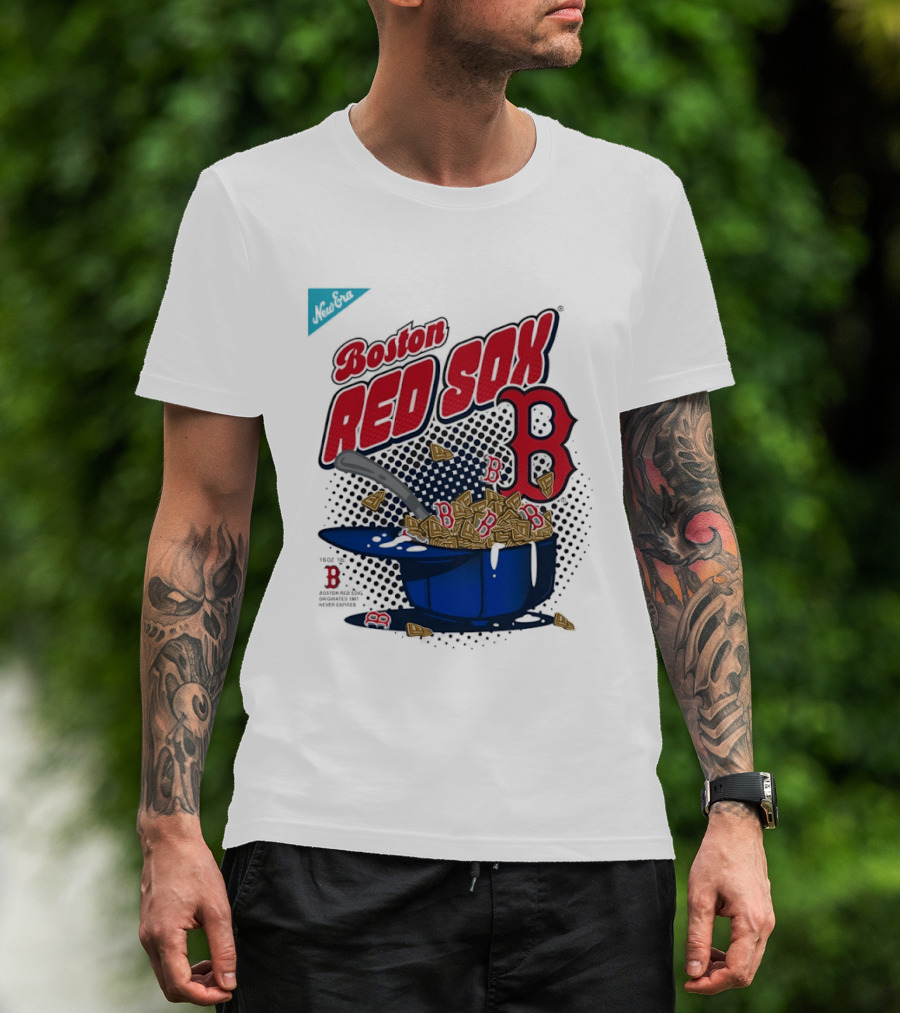 Boston Red Sox B Cap With Cereal Bowl T-Shirt