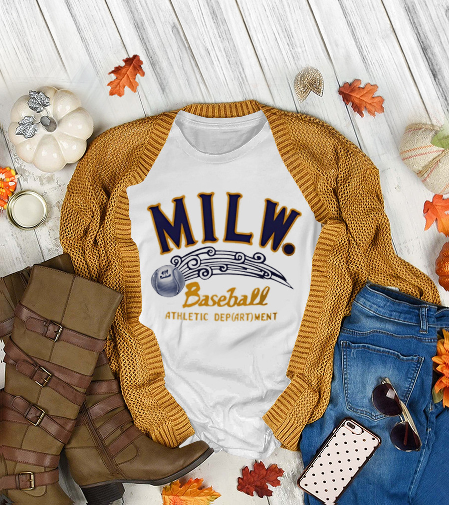 MILW Baseball Athletic Department Vintage Style Sports T-Shirt