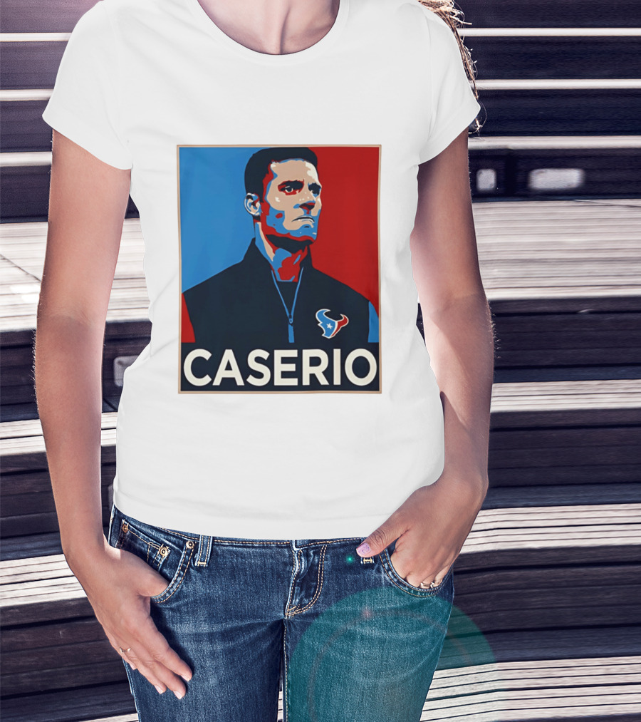 Caserio Houston Texans Bold Red Blue T-Shirt