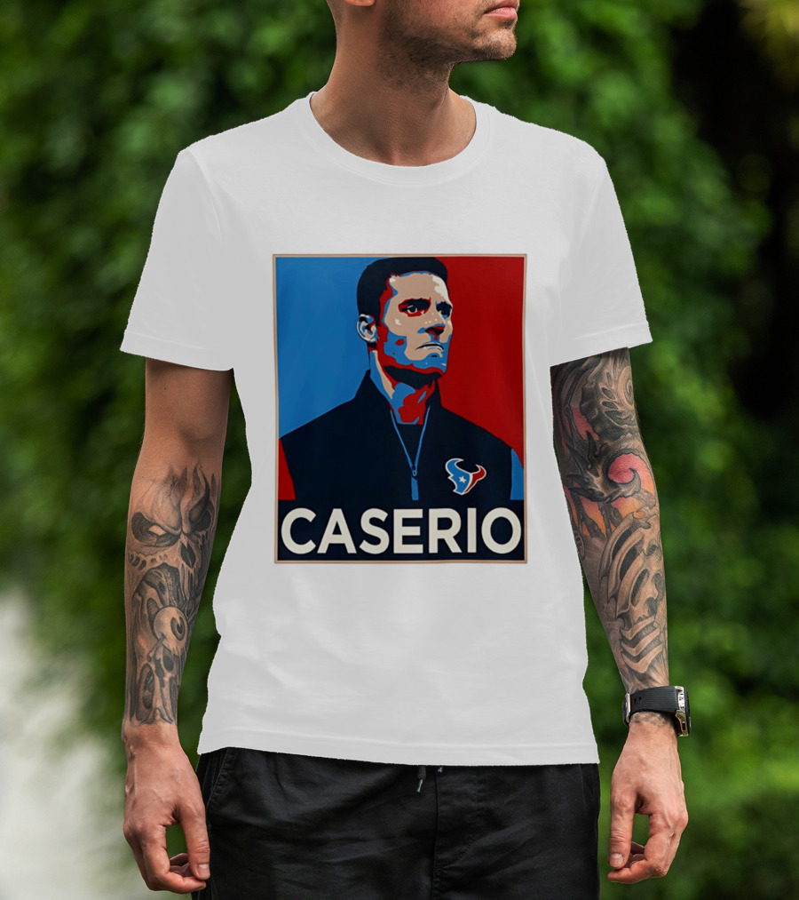 Caserio Houston Texans Bold Red Blue T-Shirt