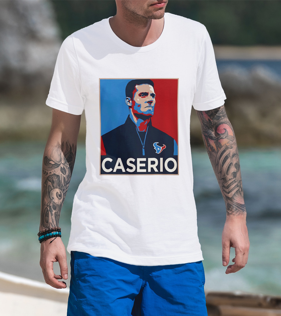Caserio Houston Texans Bold Red Blue T-Shirt
