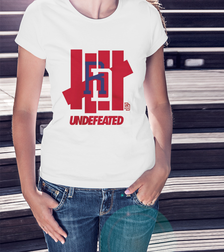 Dominican Republic Baseball RD Undefeated Red Blue T-Shirt
