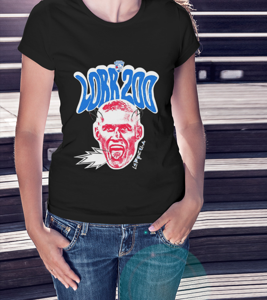 Western Bulldogs Lobb 200 Games Lobbzilla Big Head T-Shirt