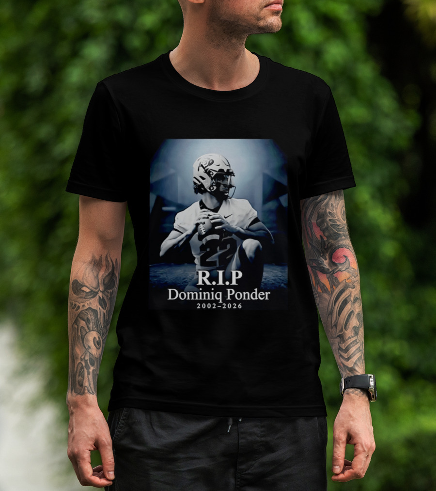 RIP Dominiq Ponder 2002 2026 Football T-Shirt