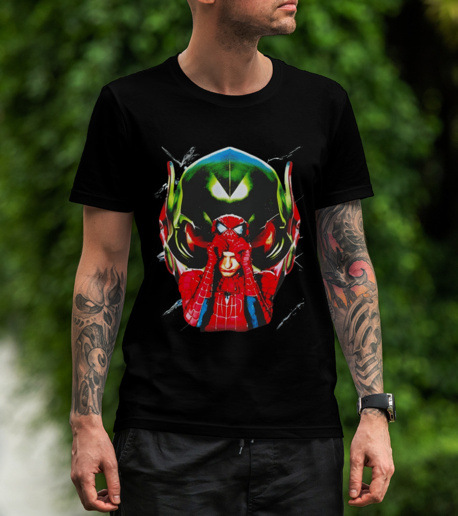 Spiderman Green Goblin Mask T-Shirt