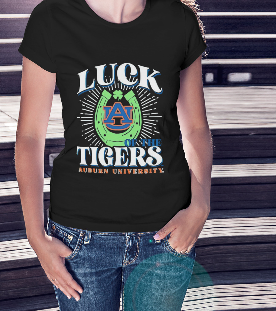 Luck On The Auburn Tigers Auburn University T-Shirt