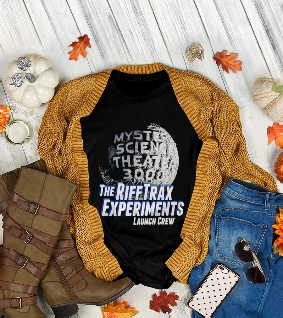 Mystery Science Theater 3000 The Rifftrax Experiments Launch Crew T-Shirt