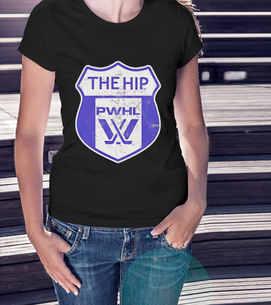 The Hip PWHL Hockey Badge Crest T-Shirt
