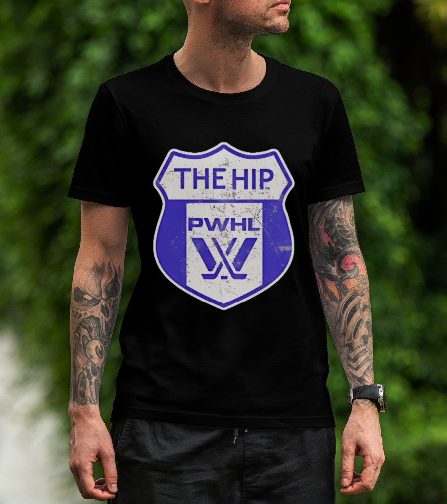 The Hip PWHL Hockey Badge Crest T-Shirt