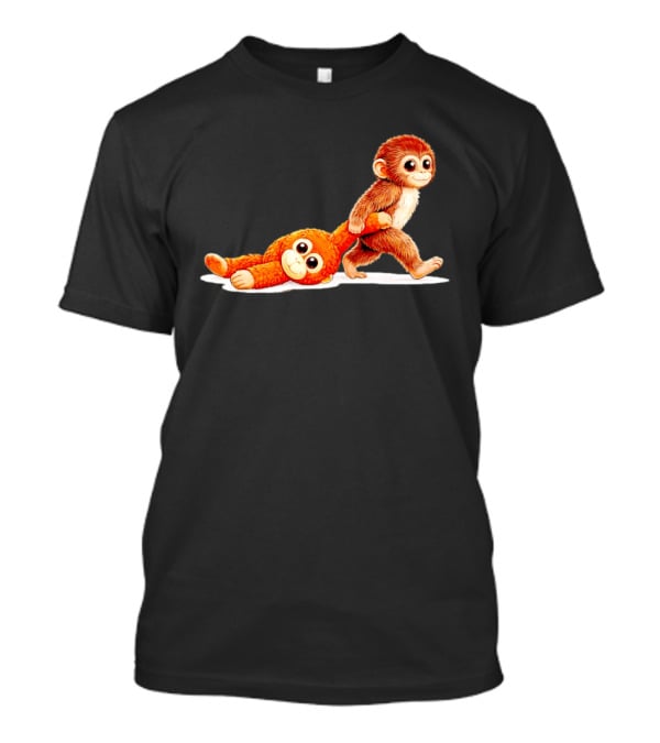 Monkey Punch Ultimately I Have To Be Brave Playful Cartoon T-Shirt