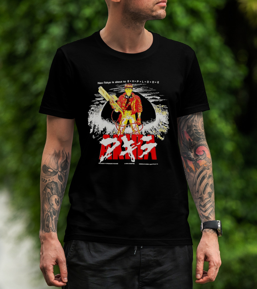 Akira Neo Tokyo Is About To Explode Iconic Anime Art Kaneda Explosion Scene T-Shirt