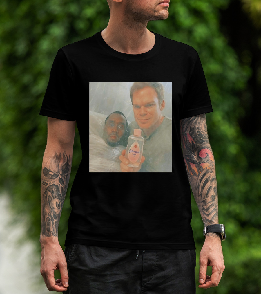 Dexter's Baby Oil With Diddy Wrapped In Plastic T-Shirt