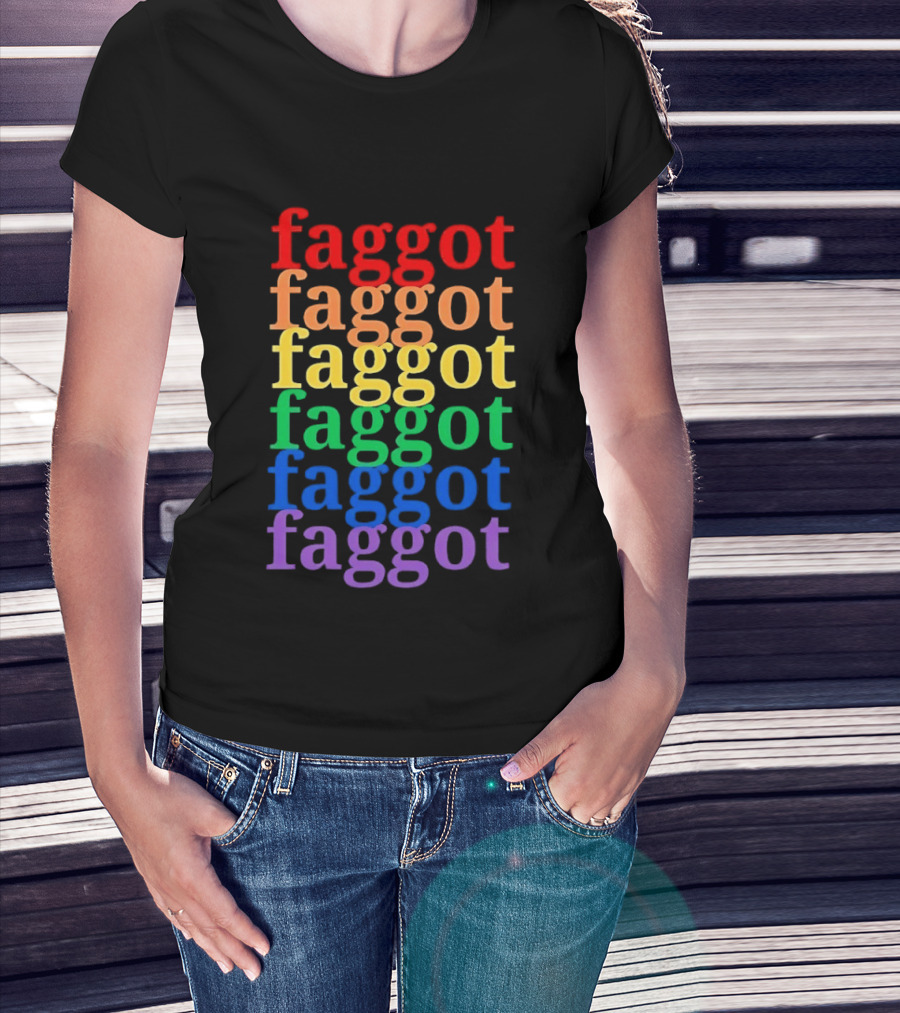 Faggot LGBT Flag T-Shirt