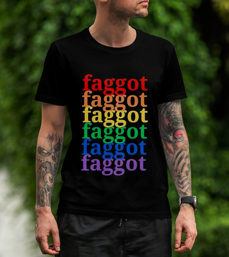 Faggot LGBT Flag T-Shirt