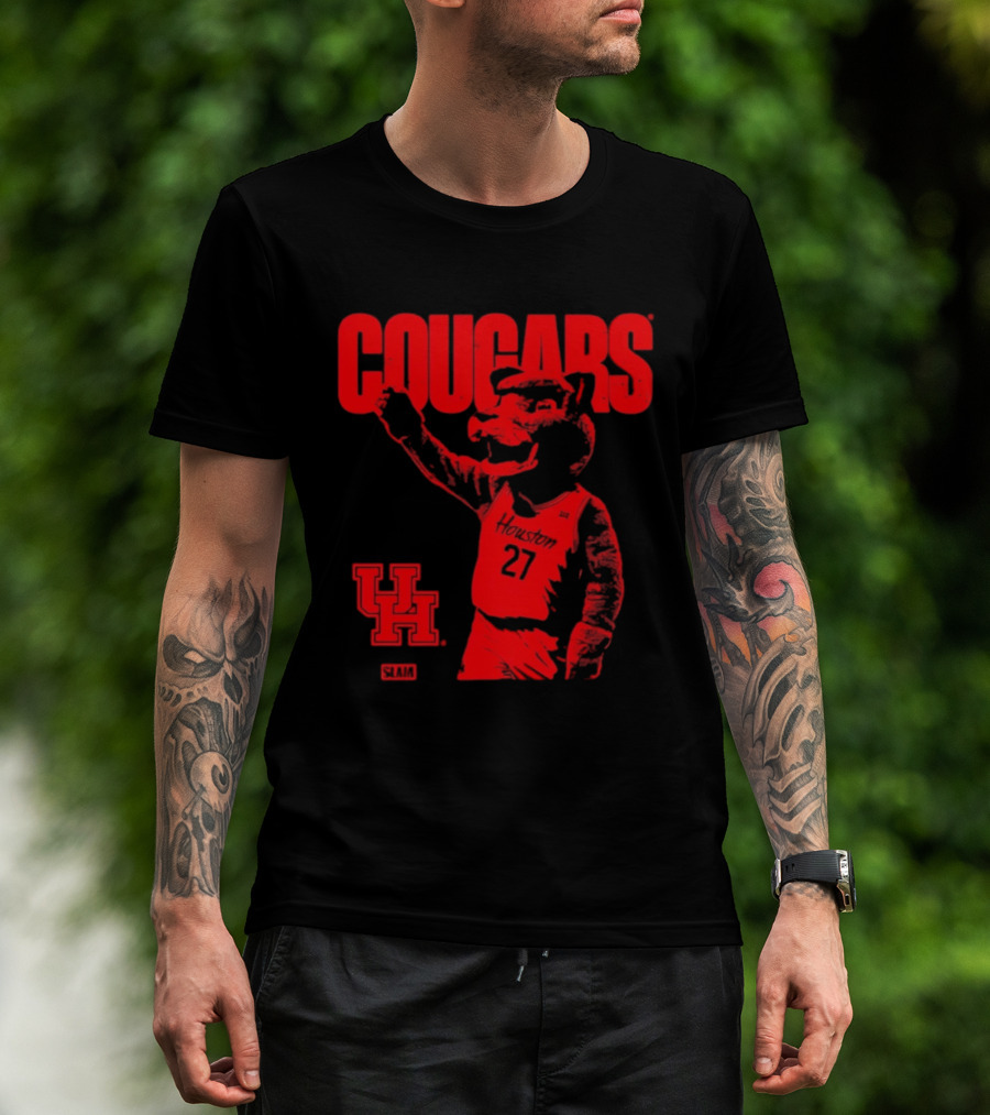 Houston Cougars Slam Dunk Mascot UH 27 T-Shirt