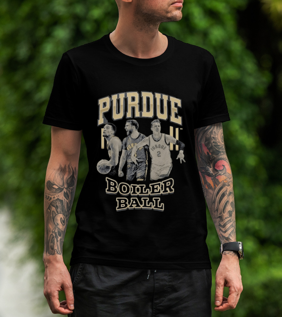 Purdue Boiler Ball Basketball Players Team Spirit T-Shirt