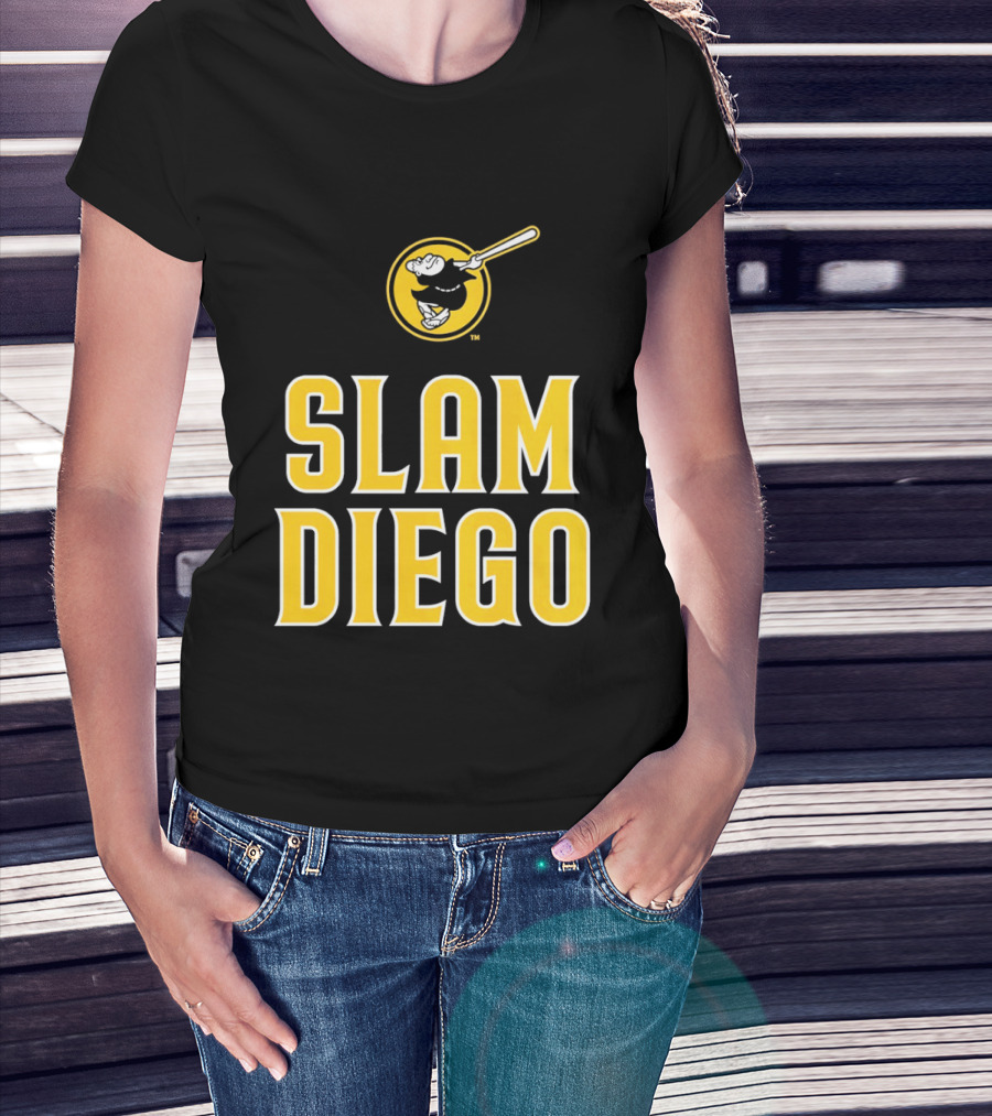 San Diego Padres Slam Diego Baseball Bat T-Shirt
