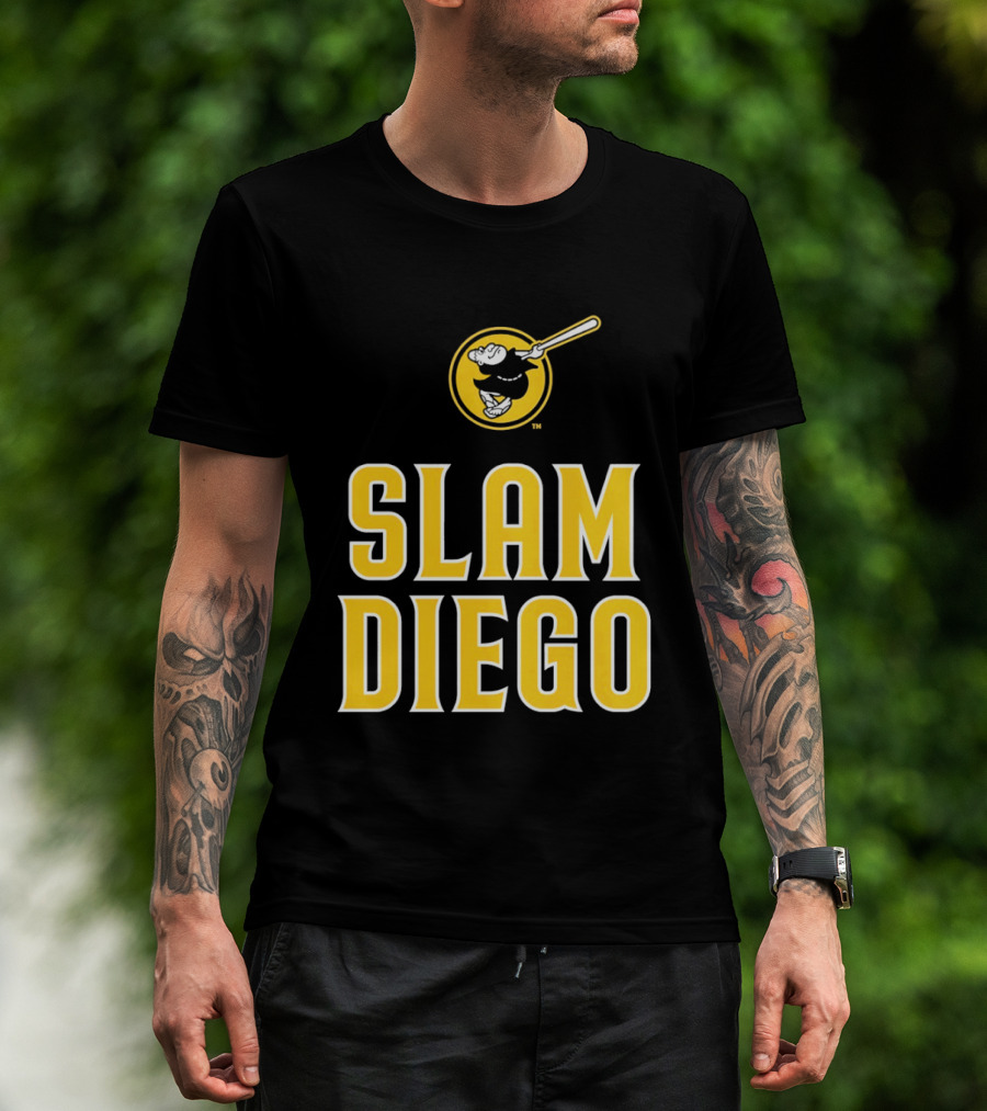 San Diego Padres Slam Diego Baseball Bat T-Shirt