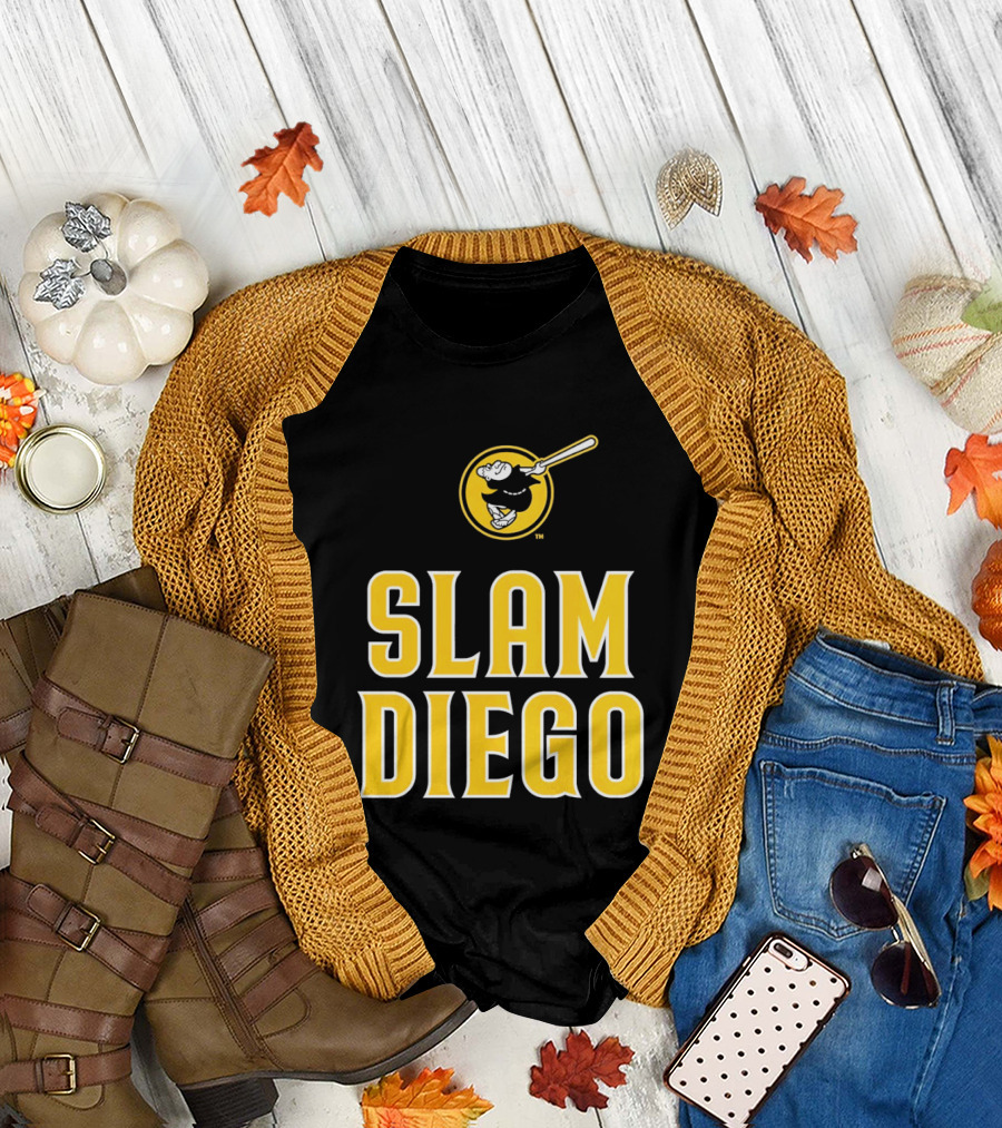 San Diego Padres Slam Diego Baseball Bat T-Shirt