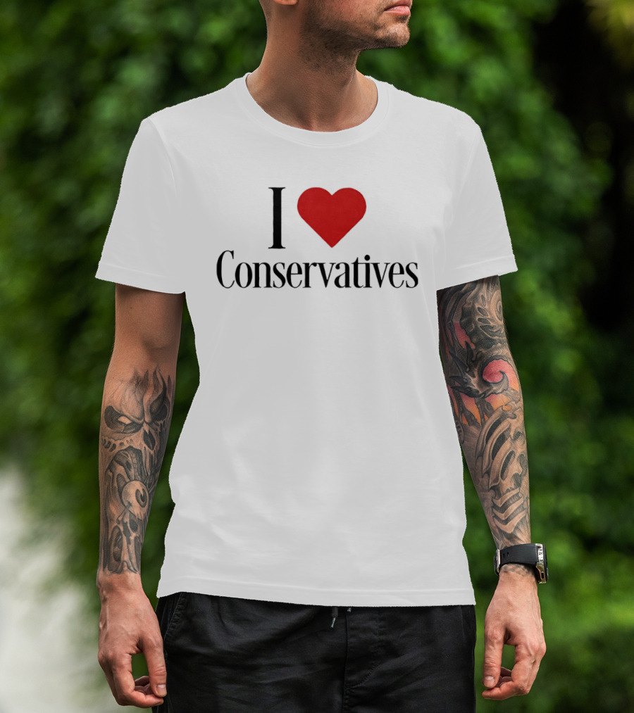 I Heart Conservatives Patriotic Pride T-Shirt