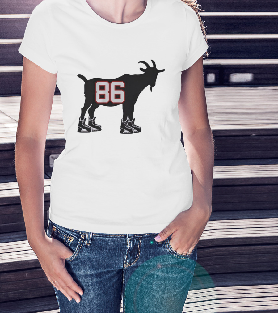 Jack Hughes 86 Hockey GOAT USA Winter Olympics T-Shirt