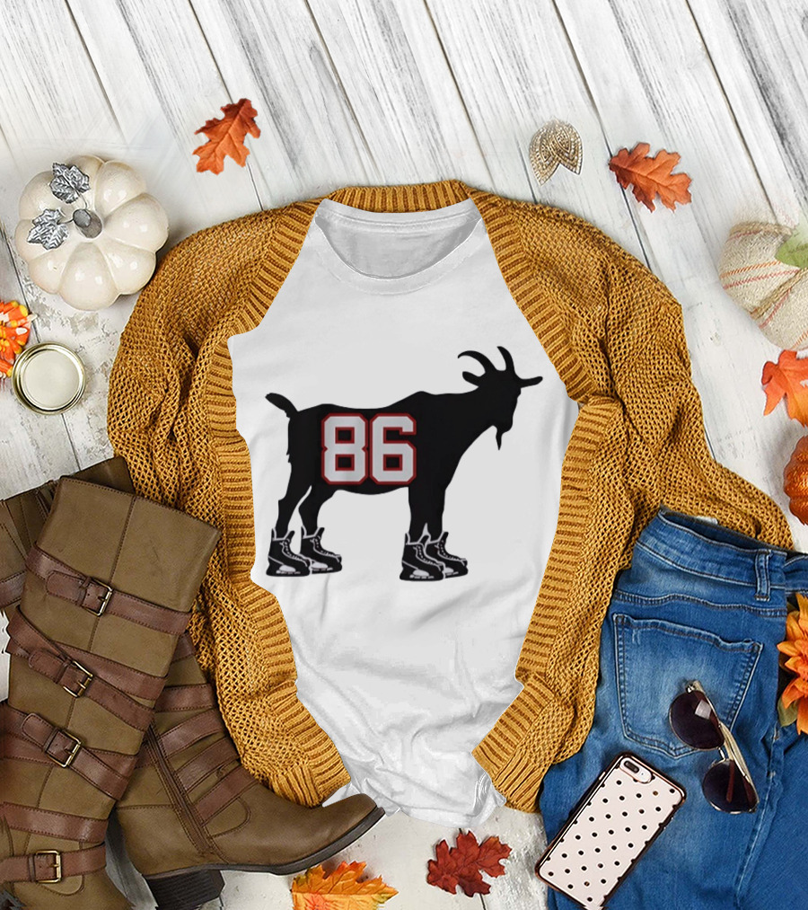 Jack Hughes 86 Hockey GOAT USA Winter Olympics T-Shirt