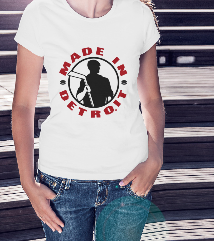 Made In Detroit Red Wings Hockey T-Shirt