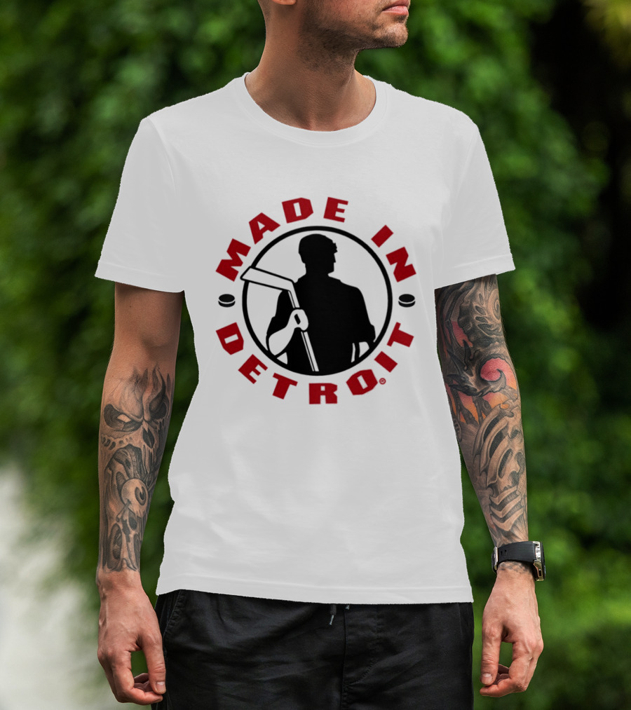 Made In Detroit Red Wings Hockey T-Shirt