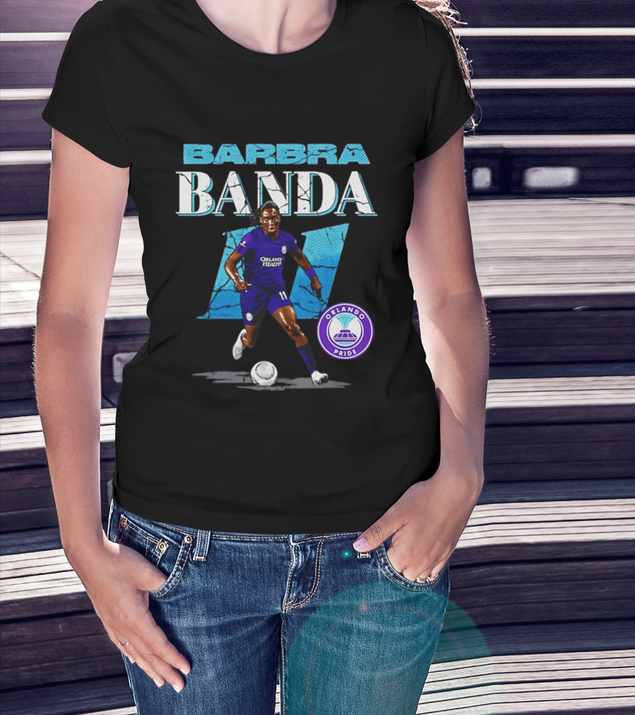 Barbra Banda Orlando Pride Number 11 Cracked T-Shirt