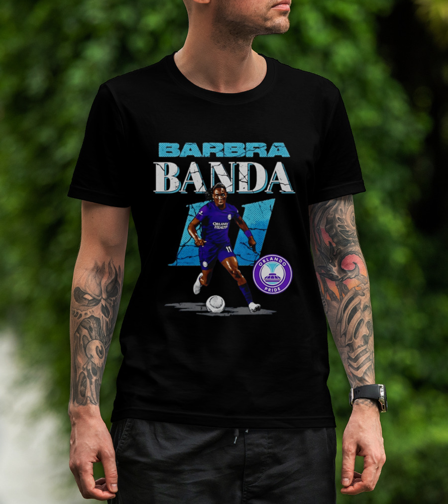 Barbra Banda Orlando Pride Number 11 Cracked T-Shirt