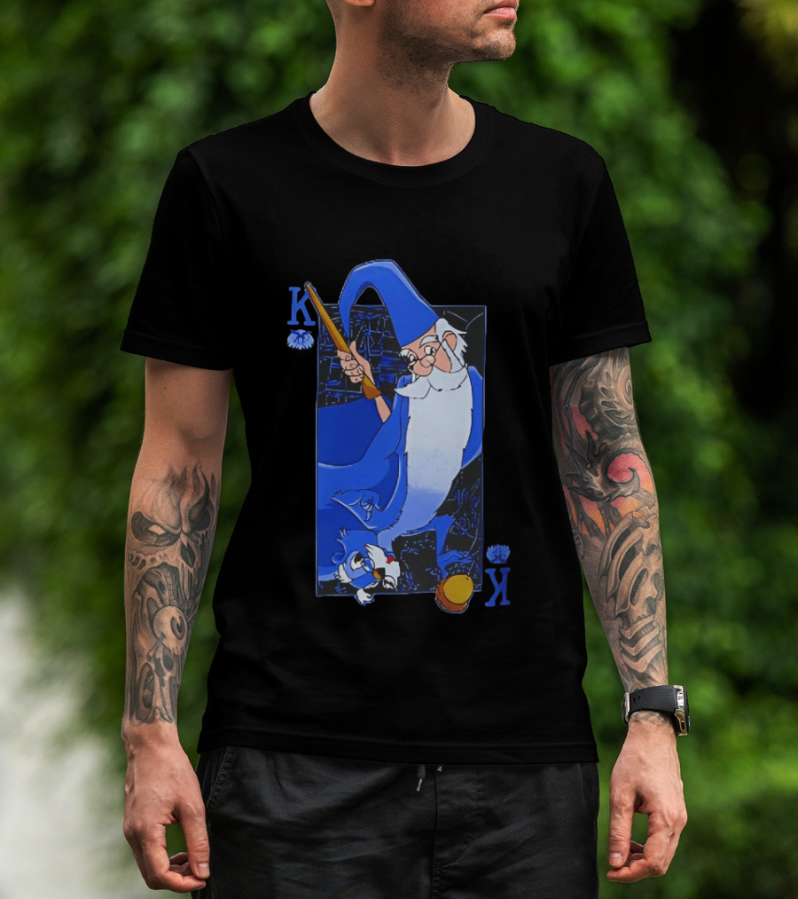 Merlin The Sword In The Stone Higitus Figitus King Card T-Shirt