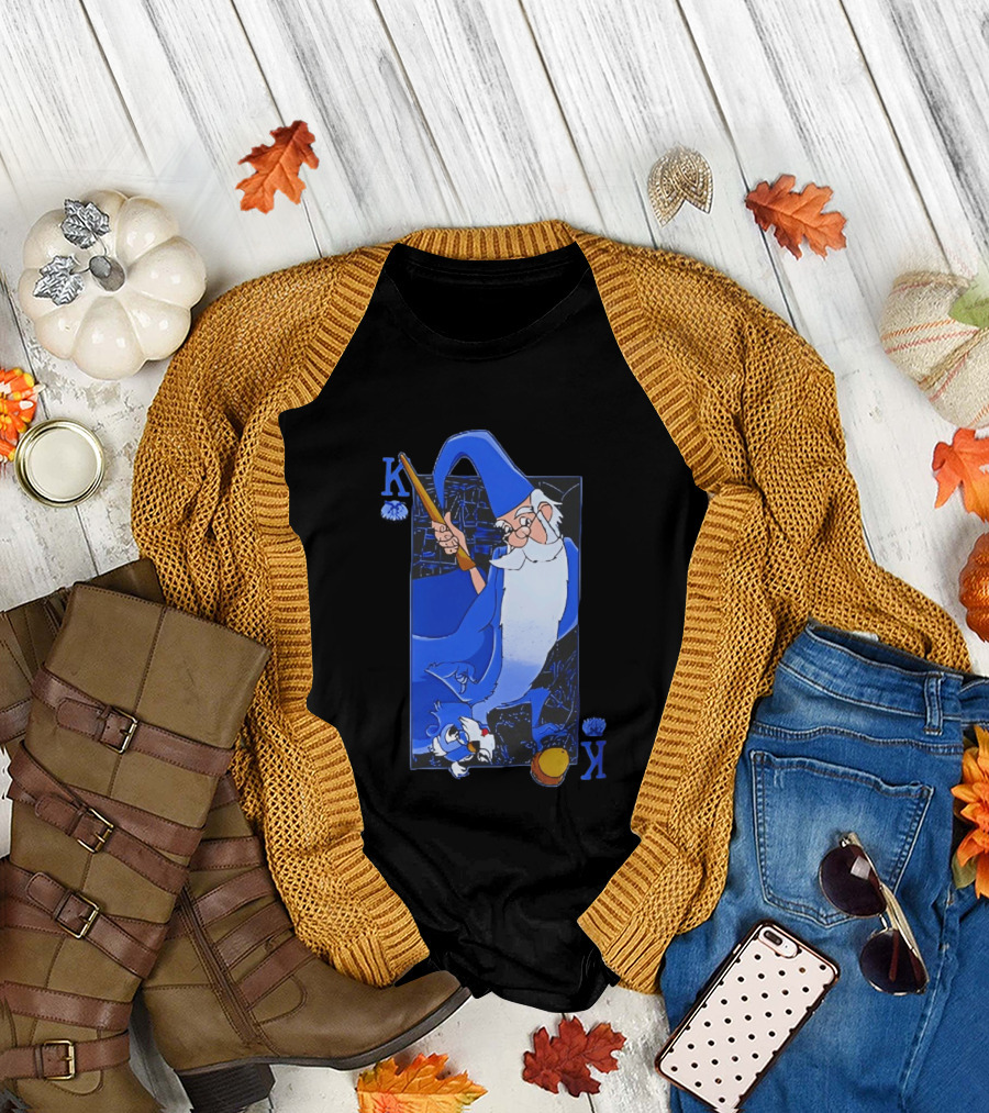 Merlin The Sword in the Stone Higitus Figitus King Card T-Shirt