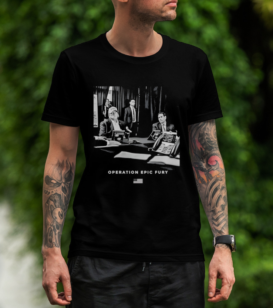 Operation Epic Fury MaraLago Florida War Room Strategy Session T-Shirt