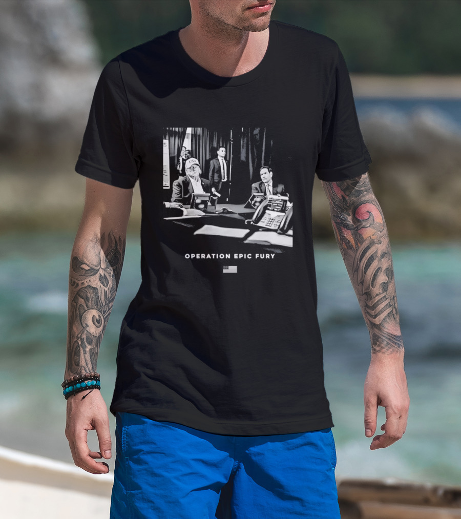 Operation Epic Fury MaraLago Florida War Room Strategy Session T-Shirt