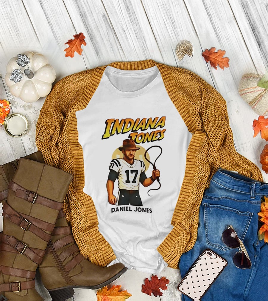 Daniel Jones Indiana Tones 17 Football Adventure T-Shirt