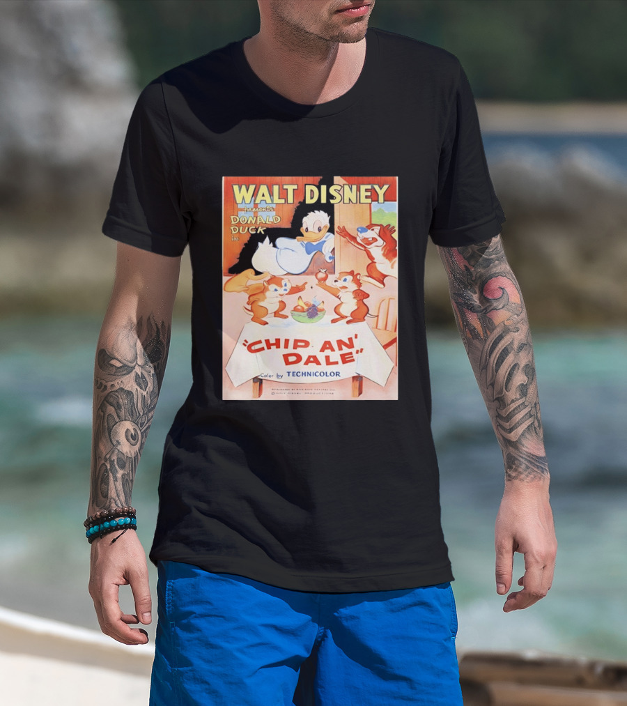 Walt Disney Presents Donald Duck In Chip An Dale Color By Technicolor T-Shirt