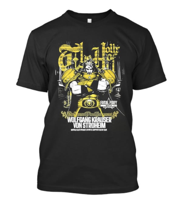 Fatal Fury Wolfgang Krauser Von Stroheim Gold Armor T-Shirt
