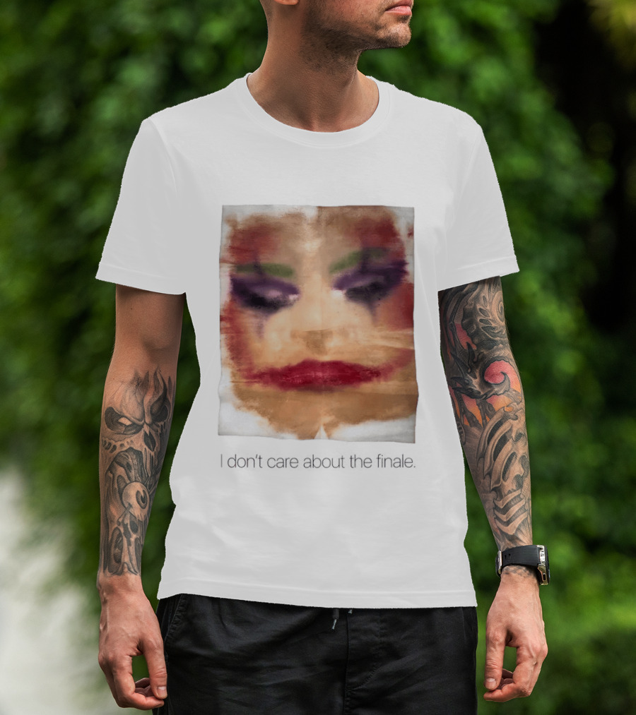 Joker I Don't Care About The Finale Abstract Face T-Shirt