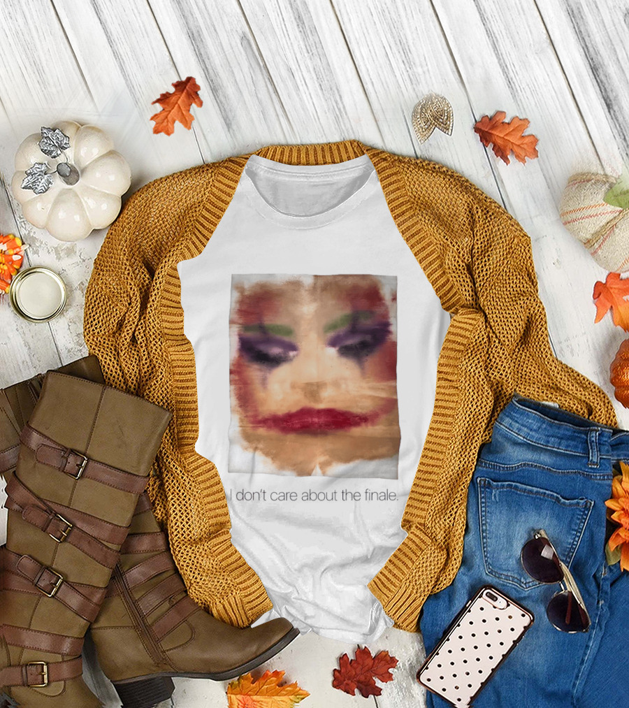 Joker I Don't Care About the Finale Abstract Face T-Shirt