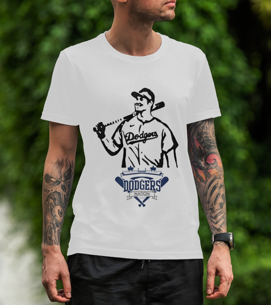 Dodgers Nation Baseball Player Los Angeles T-Shirt