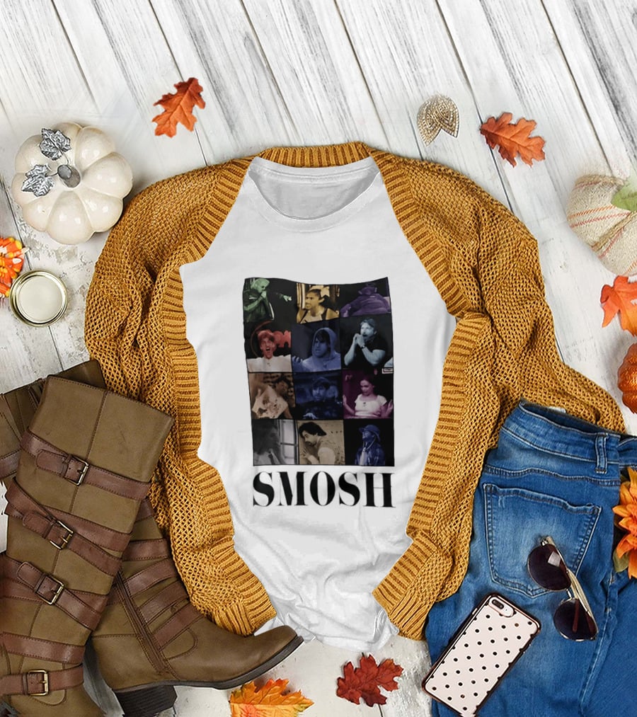 Smosh The Era Tour Collage of Iconic Moments and Characters T-Shirt