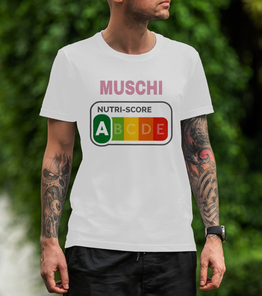 MUSCHI Nutri Score ABCDE European Food Nutrition Rating System T-Shirt