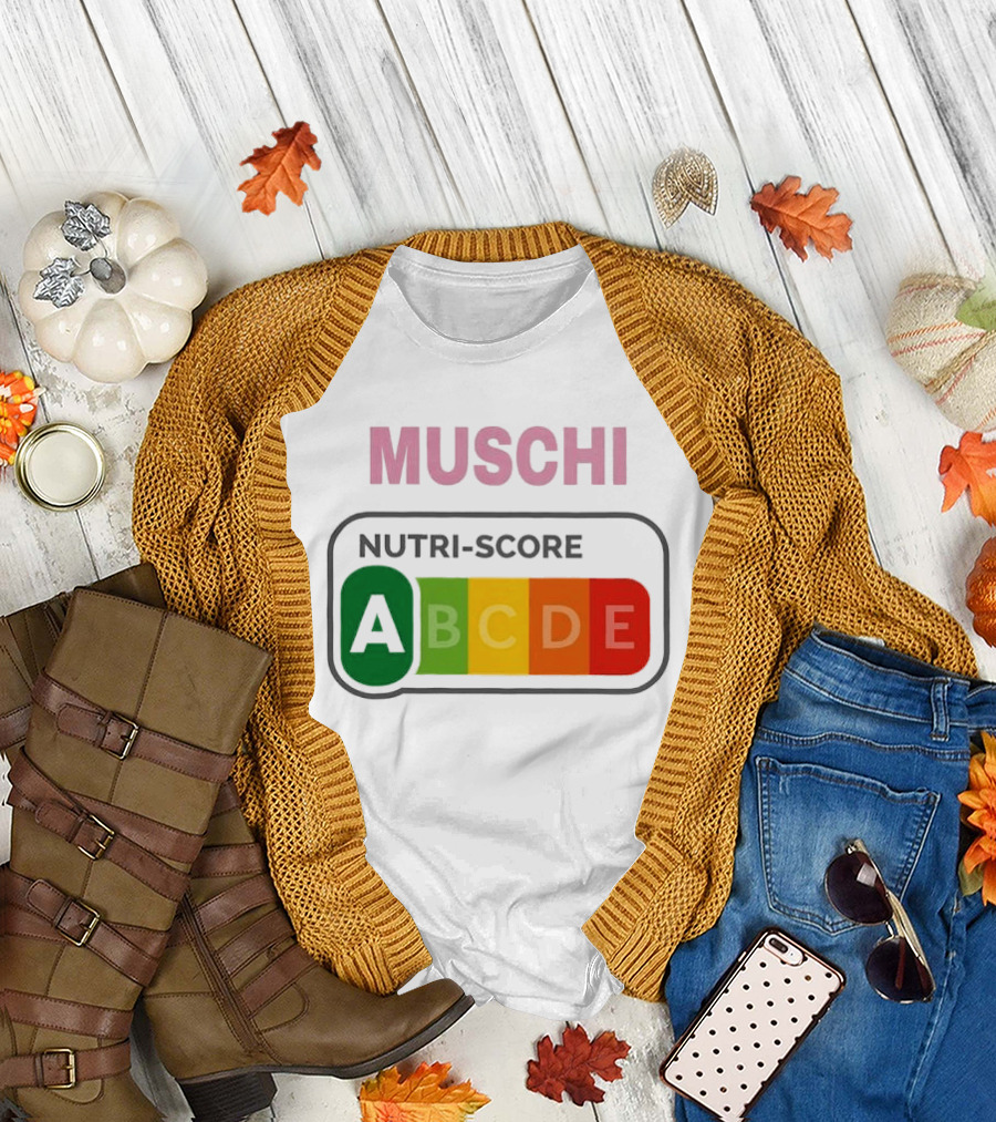MUSCHI Nutri Score ABCDE European Food Nutrition Rating System T-Shirt