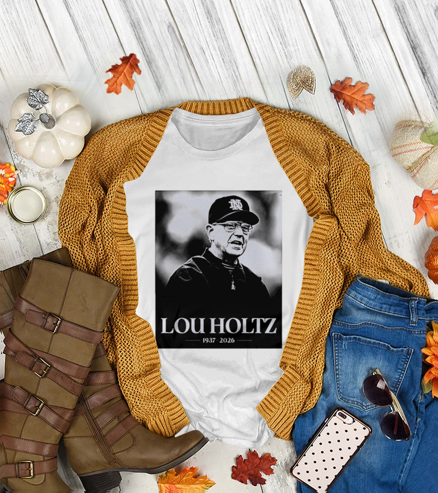 Lou Holtz 1937 2026 Notre Dame Coach Memorial T-Shirt